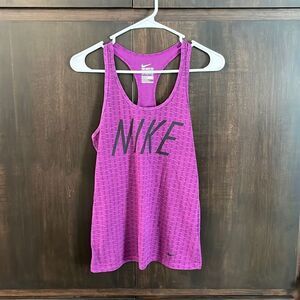 Nike Purple Black Racerback Tank Top Small